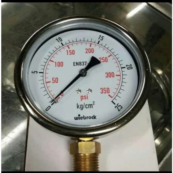 ✅Ready Pressure Gauge Stainless 4” 350 Psi Wiebrock Terbatas