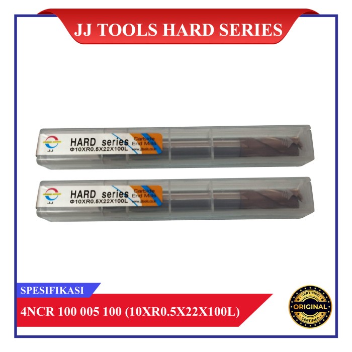 ✅Original Endmill Jj Tool Hard Series 4Ncr 100 005 100 10Xr0.5X22X100L Diskon
