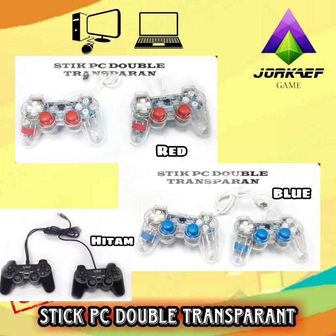 JOYSTICK / STIK /GAME PAD /STICK PC LAPTOP DOUBLE TRANSPARANT