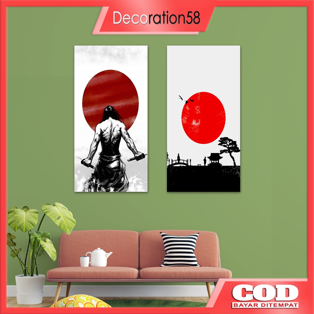 Walldecor Dekorasi Hiasan Pajangan Dinding Tembok Rumah Kamar Poster Kayu Cultur Japan Aeshtetik Est