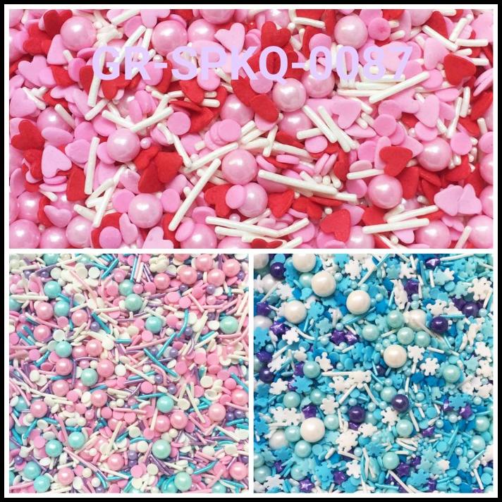 

DISKON GR-SPKQ-0087 SPRINKLES SPRINKLE SPRINKEL 250GR VALENTINE !!