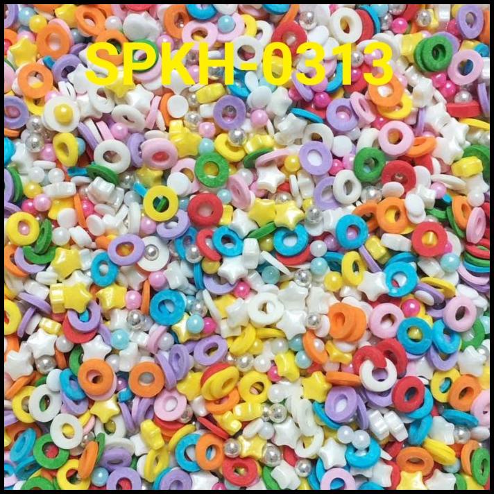 

DISKON SPKH-0313 SPRINKLES SPRINKLE SPRINGKEL 500GR DONUT CONFETTI RAINBOW !!!!!!!