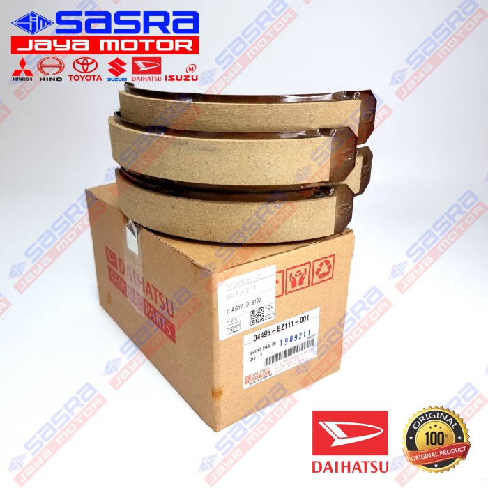 Brake Shoe ORI AGYA|AYLA (Manual/Matic) Daihatsu Genuine Parts DHS.04495-BZ111-001 Kampas Rem Belaka