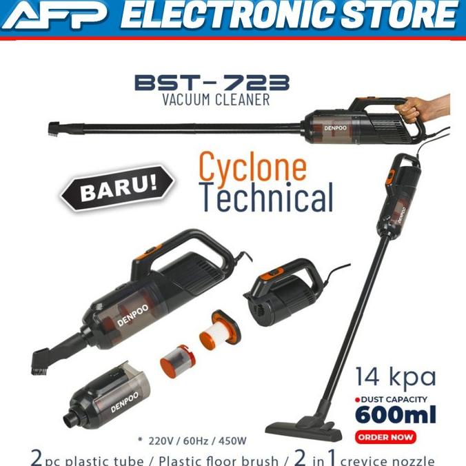New Vacuum Cleaner Denpoo Handheld & Stick Penghisap Debu Bst 723 Freezein_Anaheim