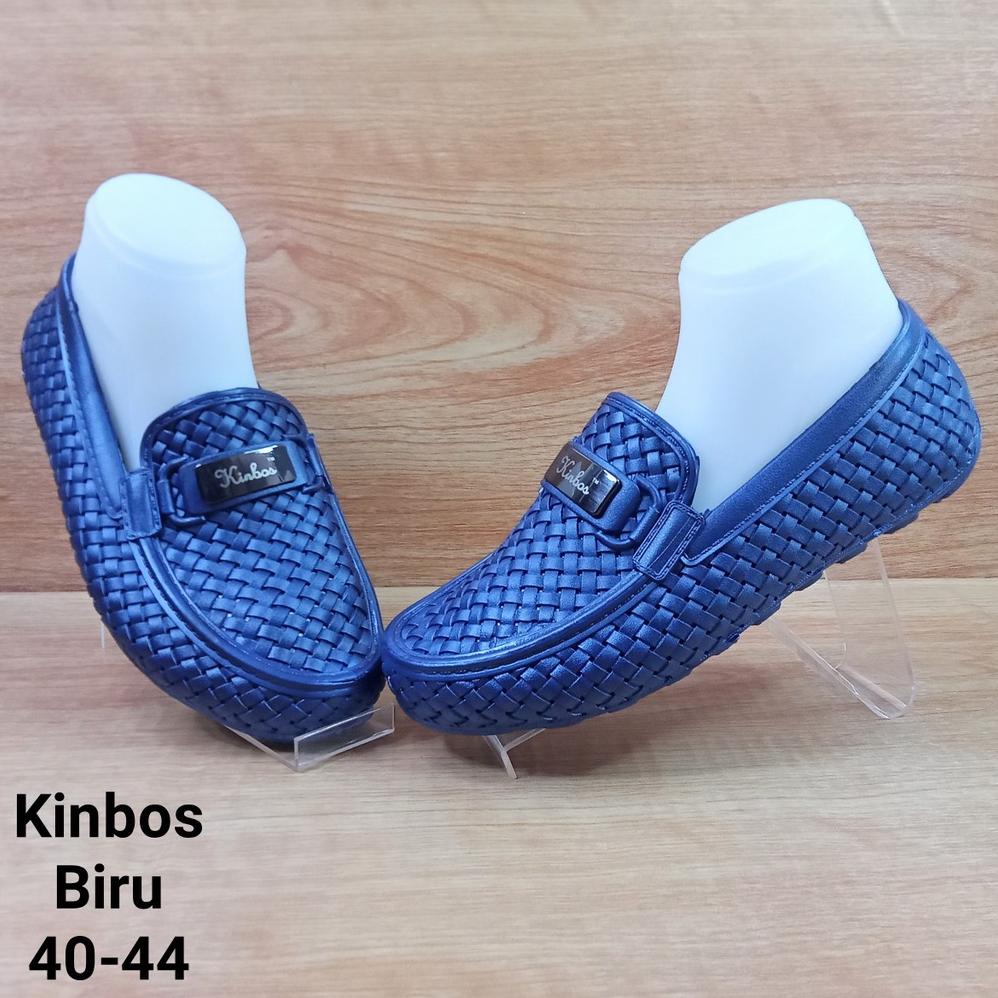 Diskon (Cod) Sepatu Casual Anyam Karet Pria Kinbos M20 Viral