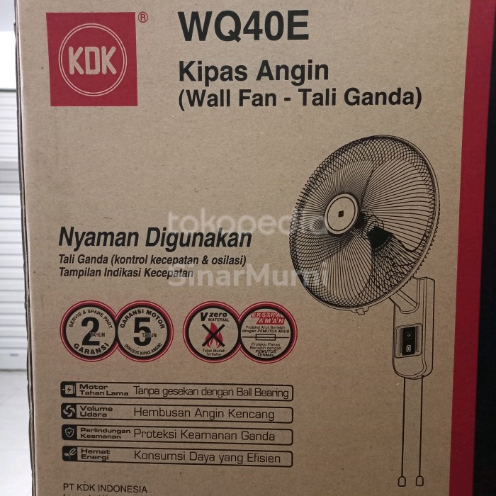 Wall Fan Kdk Kipas Angin Dinding 16 Inch Wall Fan 16Inch Kdk Wq40E