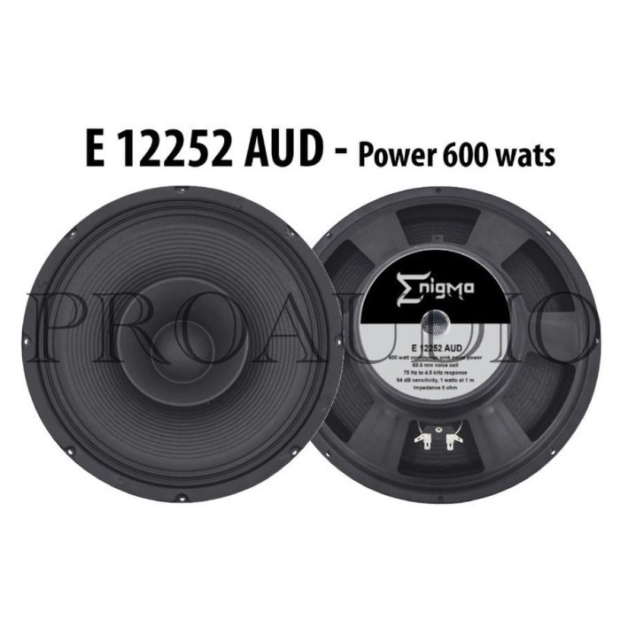 {NurulShop} komponen speaker enigma 12 inch E 12252 AUD original Berkualitas