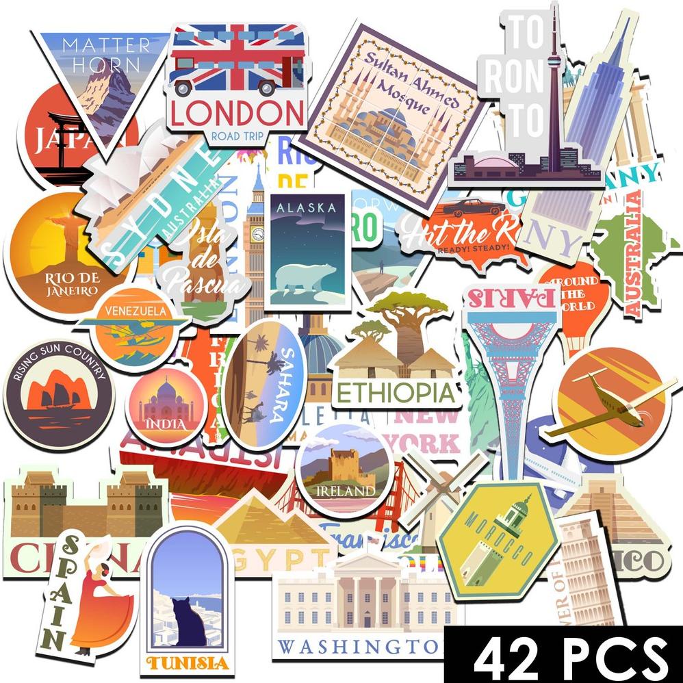 

Stiker 42 Pcs Motif NEGARA untuk Dekorasi Scrapbook / Jurnal / Diary / HP / LAPTOP ST202