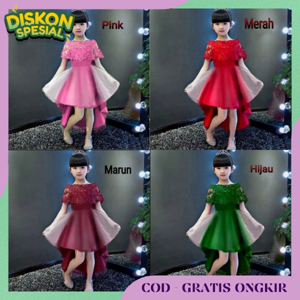 Sress Anak Natal Drwss Umur 4 5 6 7 8 9 10 11 12 Tahun Dreaa Anak Xmas Baju Anaj Dress Naral Dres Ce