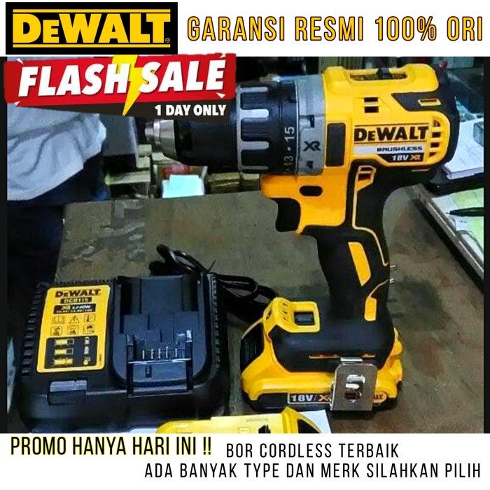 Promo Dewalt Bor Cordless Garansi Resmi 3Thn Bor Baterai Gtools Gt04 Eropa