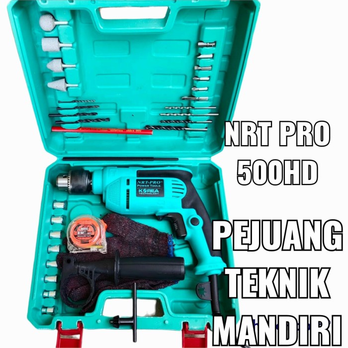 Nrt Pro 500Hd Mesin Bor Tangan Besi Beton 13Mm / Nrt Pro 500 Hd Set