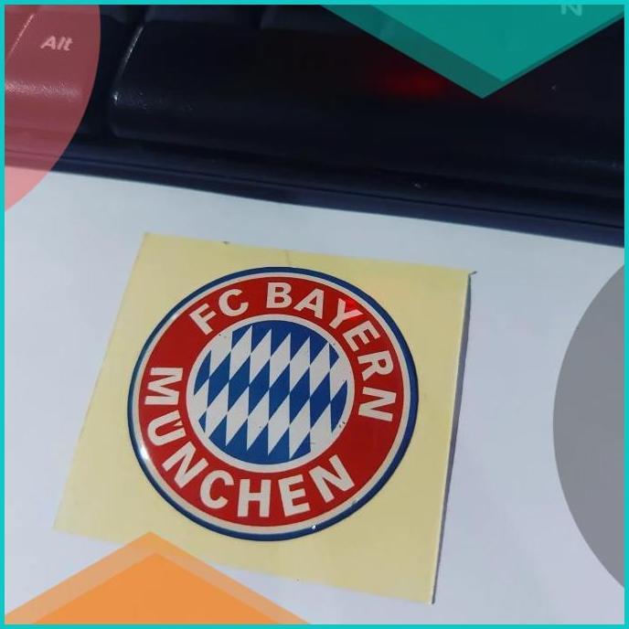 

Sticker Resin Timbul Bayern Munchen Stiker Lentur 3D Logo Bola FC 20J