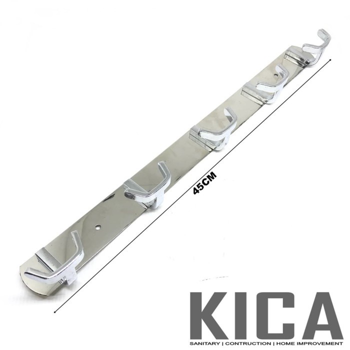 Gantungan Baju Dinding / Gantungan Baju Belakang Pintu Stainless