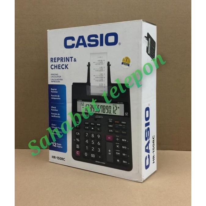 

Kalkulator Reprint & Check CASIO HR-150RC