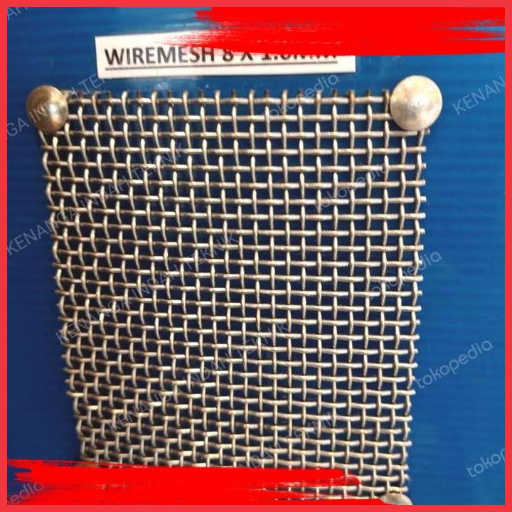 

(KENA) KAWAT WIREMESH STAINLESS 304 8 X 1,0MM X 10METER ( ANYAMAN LURUS)