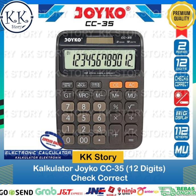 

Calculator / Kalkulator Joyko CC-35 / 12 Digits / Check Correct