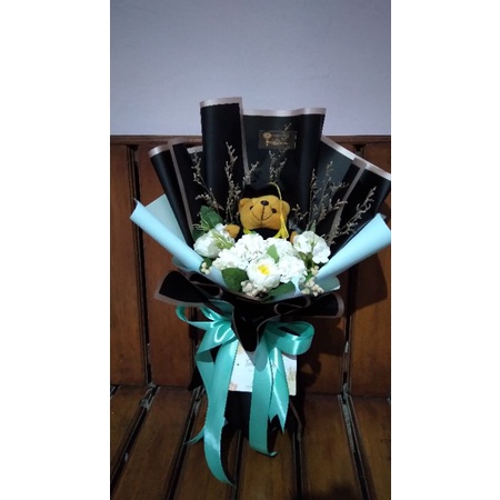 buket wisuda, buket boneka, buket lucu.