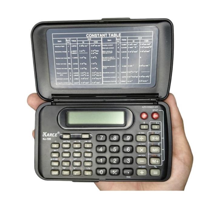 

KARCE KALKULATOR SCIENTIFIC KC 109 POCKET LIPAT 56 FUNGSI DUAL LEAF