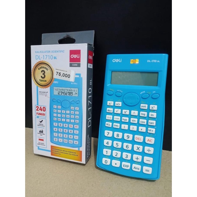

Kalkulator Ilmiah Sekolah / Calculator Scientific Deli DL-1710