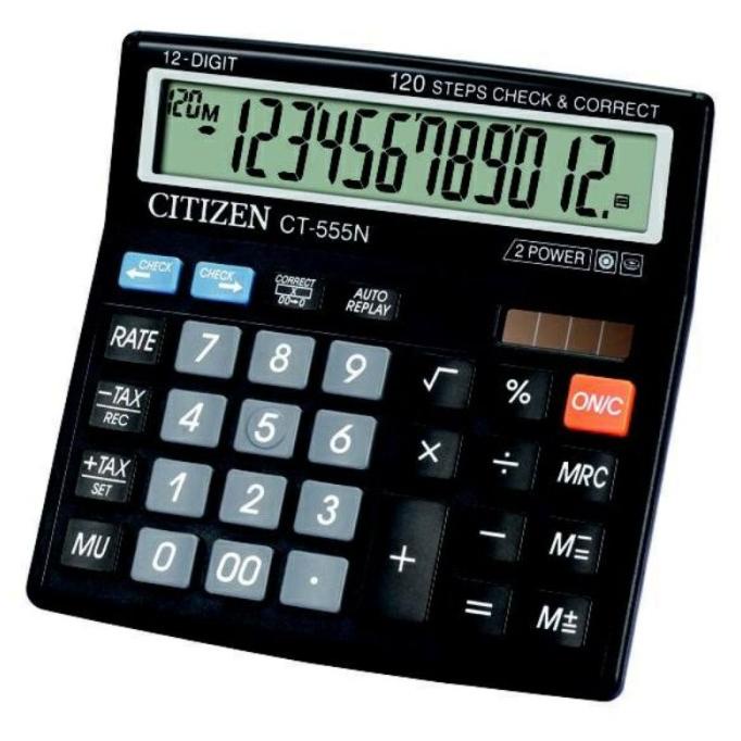 kalkulator citizen CT 555N calculator dagang citizen ct-555N 12digit