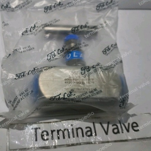 Terbaru Needle Valve Fd-Lok 1/2Inch/Needle Valve Stainless 316 Fd-Lok 1/2Inch Original