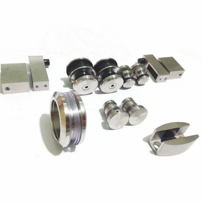 [Ori] Sliding Shower Glass Pintu Kaca Sliding Kamar Mandi  Include Track 2M Terbaru