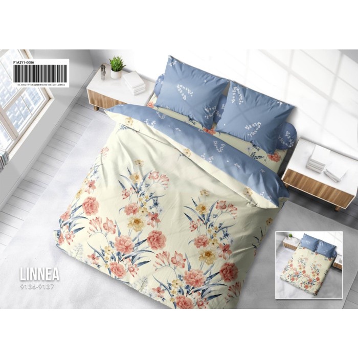 [New] Bedcover Amp Sprei Set My Love King 180X200 Corak Linnea Berkualitas