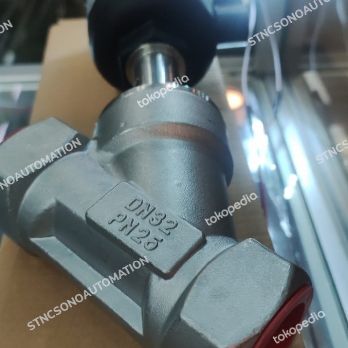 ✅Baru Dpc Pneumatic Seat Angle Piston Valve 3/4 Dn20 Diskon