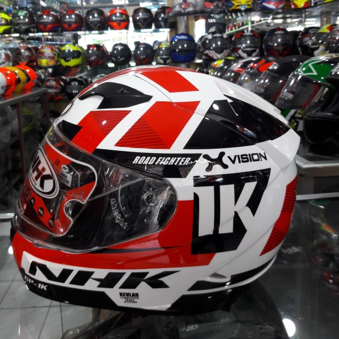 [New Ori] Helm Nhk Gp1000 Motif X Vision Neuro Red Xvision Gp 1000 Terbaru
