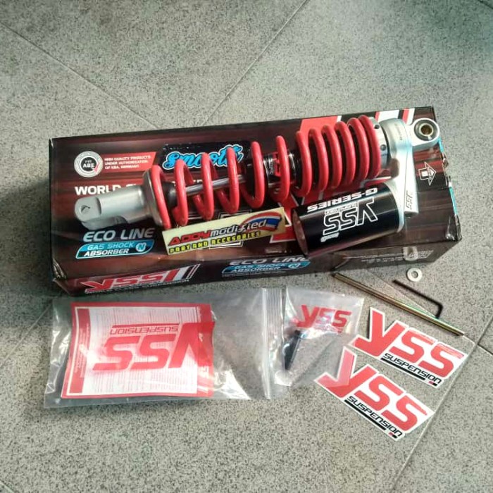 [Baru] Shock Yss G Series Smooth Red 340Mm Click 160/Vario 160 Ori Thailand Berkualitas