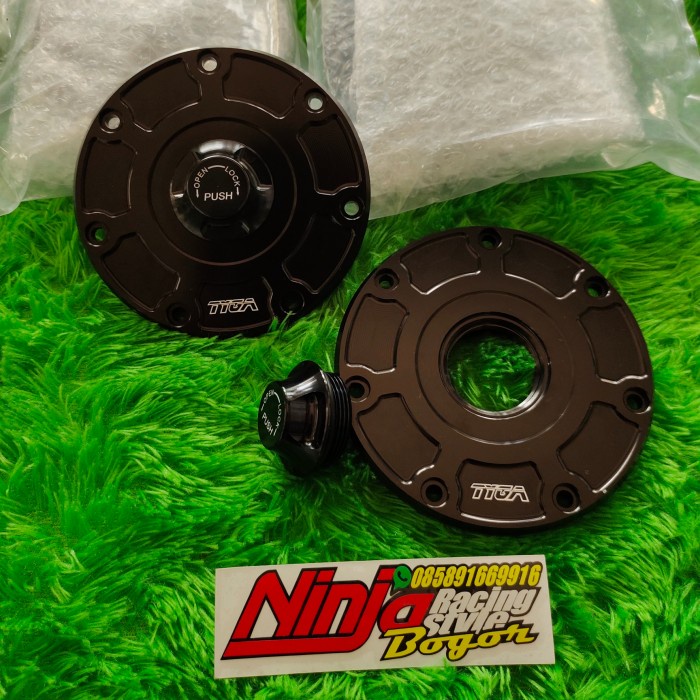 [Baru] Fuel Cap Tyga Ninja 150 R Rr - Tutup Tangki Tyga Ninja R Rr Berkualitas