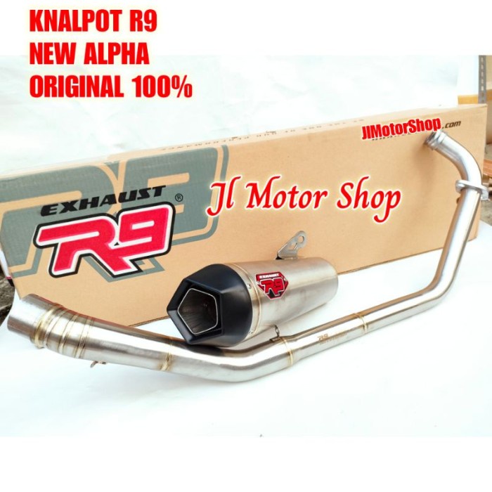 ✨Termurah Muffler Knalpot R9 New Alpha Sonic 150 R 150R -Supra Gtr 150 Original Bisa Sameday