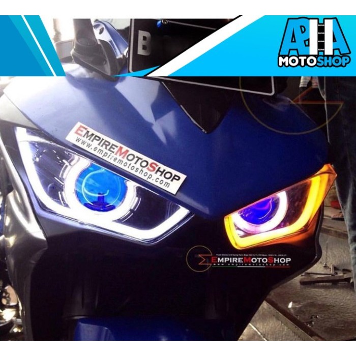 [Baru] Proyektor Aes6  Headlamp  Drl Sein Yamaha R25 Bisa Gojek