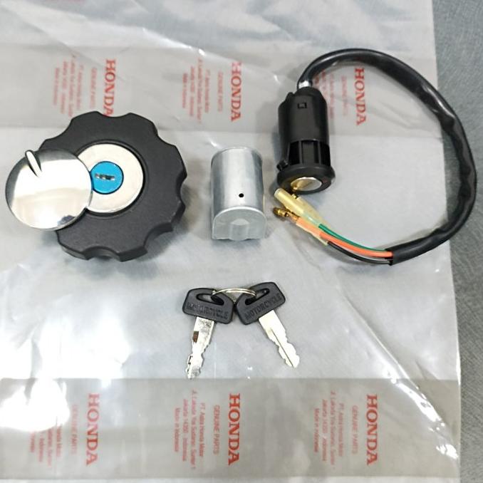 Kunci Kontak Win 100 Win100 Baru Set Tutup Tank Tangki Stang Honda Original