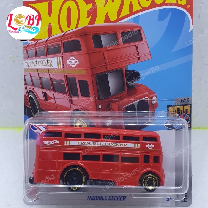 PROMO HOTWHEELS HOT WHEELS TROUBLE DECKER BIS TINGKAT TERBARU