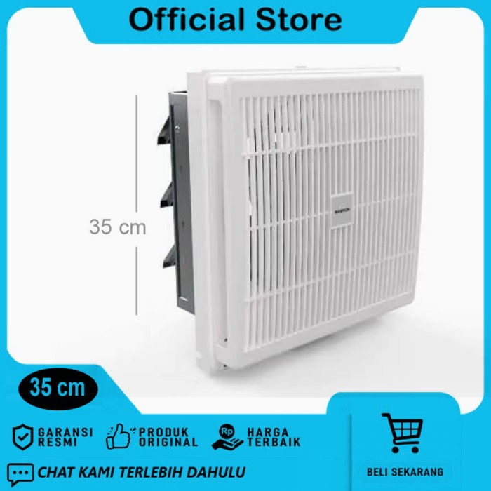 Terbaru Maspion Mv-300 Nex Wall Exhaust/Hexos/Heksos Fan Dinding 12" (30 Cm) Promo Terlaris