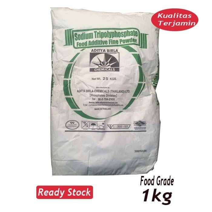 

Jual!! STPP Sodium Trphospate 1kg Food Grade / Pengenyal bakso 1kg