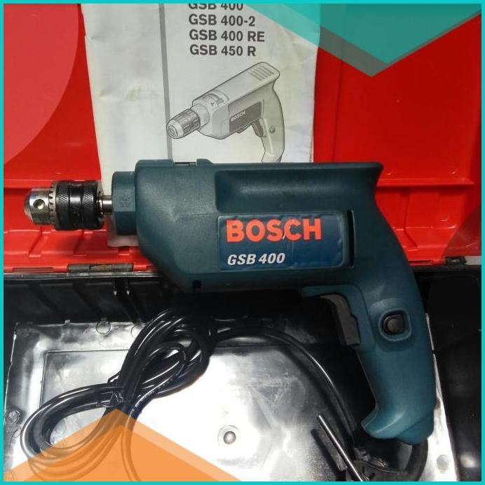 Mesin Bor Tembok / Impact drill BOSCH 10mm GSB 400 + TOOl BOX BOSCH 2