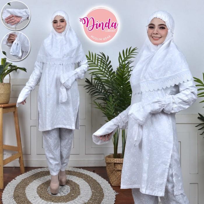 SETELAN BAJU IHRAM IHROM WANITA HARMONY BAHAN KATUN JEPANG