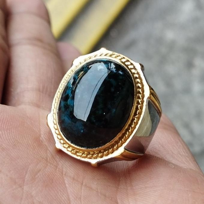 cincin bacan gulau serat kura totol antik keristal natural