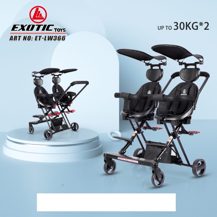 Magic Baby Stroller Kembar Twins Lw 366