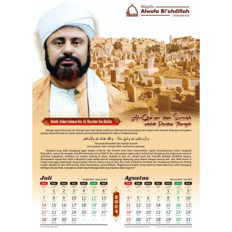 

Kalender al wafa 2024 / kalender alwafa 2024 / kalender habaib Terlaris