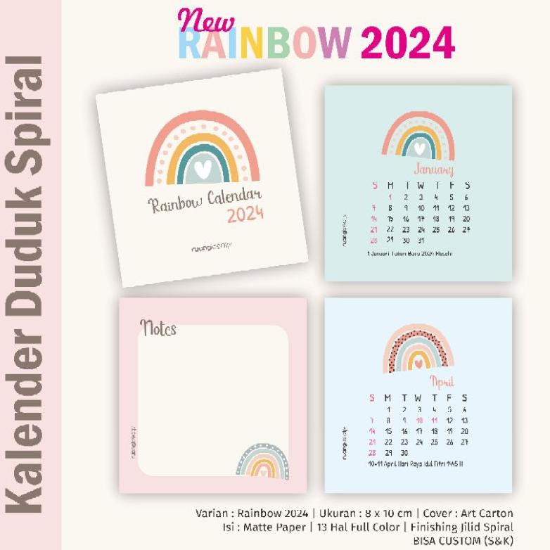 

RuangKreativ Kalender Meja Estetik 2023 - 2024 - 2025 Murah - Mini Aesthetic Calendar COD