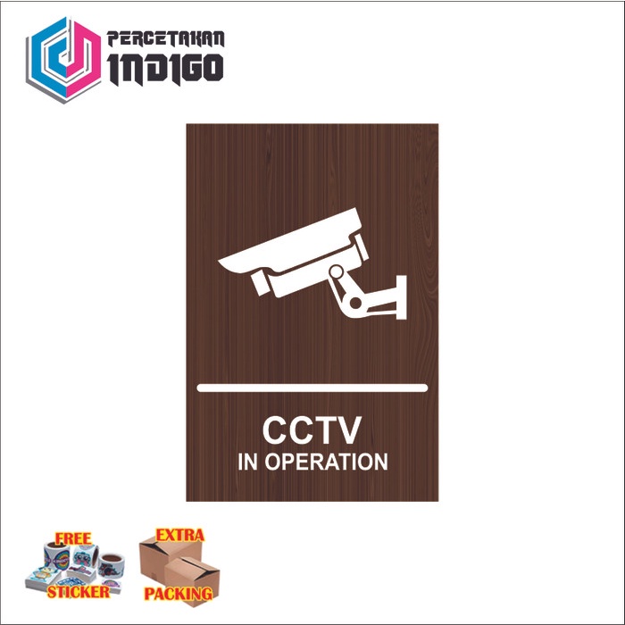 

Terlaris sign board papan signage cctv in operation Keren