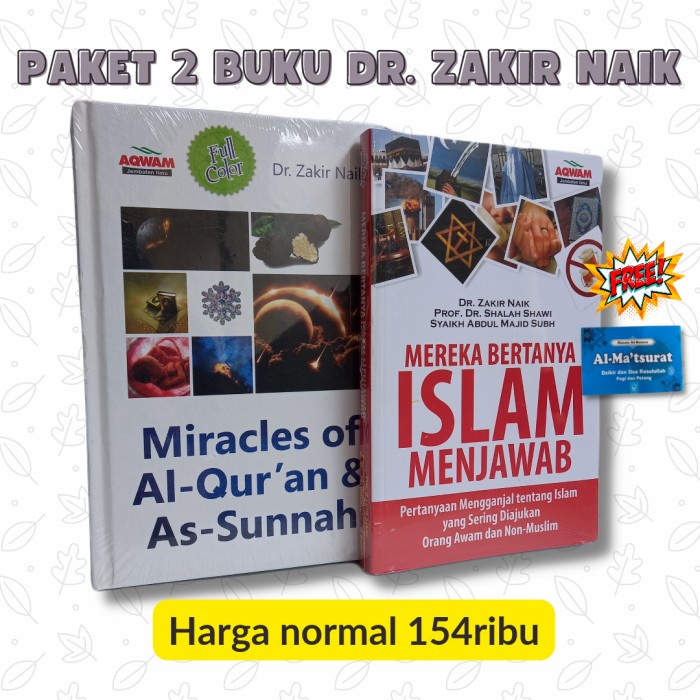 

sale paket buku dr Zakir naik Termurah