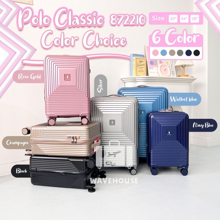 Koper Polo Classic 872210 Cabin 20 24 28 Inch Expandable Double Zipper