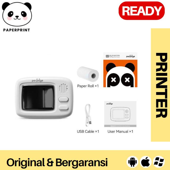 PERIPAGE A2 Printer Thermal Mini 57mm Print Resi Portable