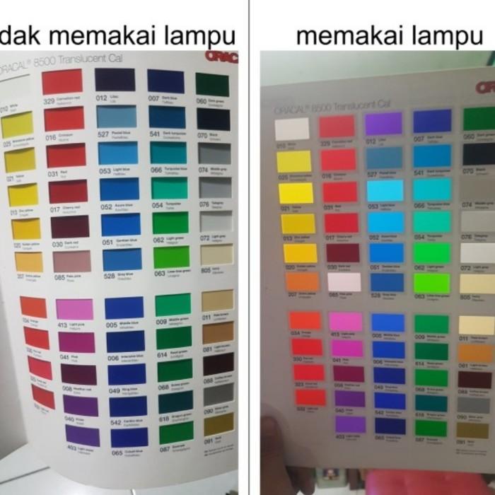 Stiker Warna Oracal Translusent Tembus Cayaha 8500