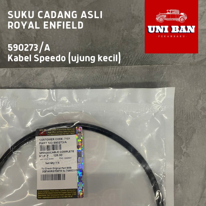 

Kabel Speedo / Speedocable 590273/A - Royal Enfield Classic ( Asli )
