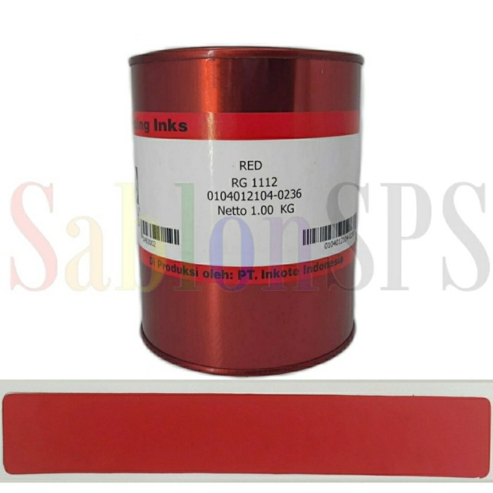 

New Tinta Royal Guard Merah Red Rg 1112 Tinta Sablon Pvc 1Kg Best Quality